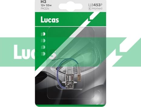 LUCAS LLB453P - Крушка с нагреваема жичка, фар за дълги светлини vvparts.bg