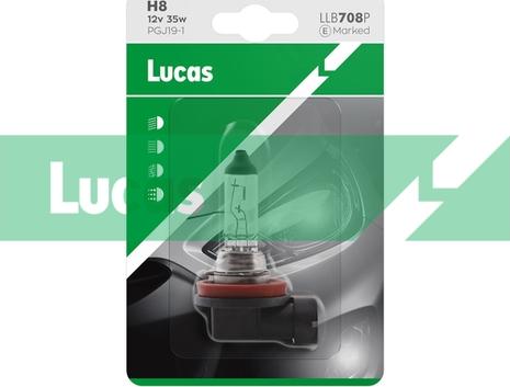 LUCAS LLB708P - Крушка с нагреваема жичка, фар за дълги светлини vvparts.bg