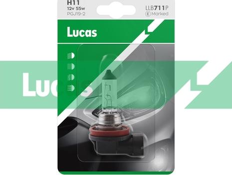 LUCAS LLB711P - Крушка с нагреваема жичка, фар за дълги светлини vvparts.bg