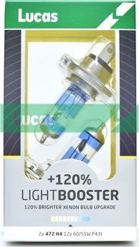 LUCAS LLX472XLSX2 - Крушка с нагреваема жичка, фар за дълги светлини vvparts.bg