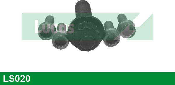 LUCAS LS020 - Комплект винтове, ремъчно зъбно колело-колянов вал vvparts.bg