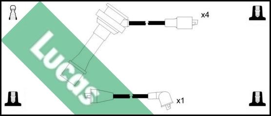 LUCAS LUC4491 - Комплект запалителеи кабели vvparts.bg