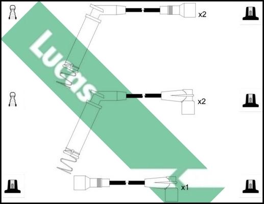LUCAS LUC4498 - Комплект запалителеи кабели vvparts.bg