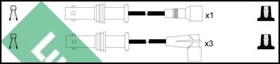 LUCAS LUC4497 - Комплект запалителеи кабели vvparts.bg