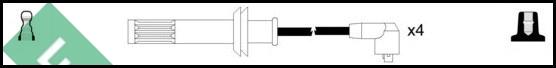 LUCAS LUC4411 - Комплект запалителеи кабели vvparts.bg