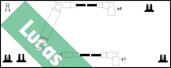 LUCAS LUC4500 - Комплект запалителеи кабели vvparts.bg