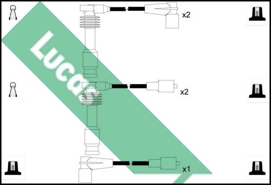 LUCAS LUC4588 - Комплект запалителеи кабели vvparts.bg