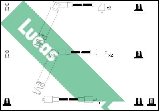 LUCAS LUC4605 - Комплект запалителеи кабели vvparts.bg