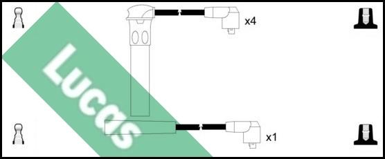 LUCAS LUC4622 - Комплект запалителеи кабели vvparts.bg