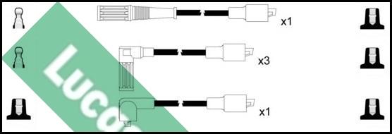 LUCAS LUC4067 - Комплект запалителеи кабели vvparts.bg