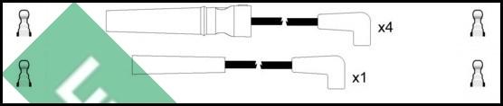 LUCAS LUC4019 - Комплект запалителеи кабели vvparts.bg