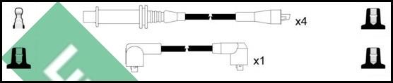 LUCAS LUC4140 - Комплект запалителеи кабели vvparts.bg