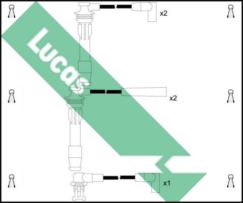 LUCAS LUC4107 - Комплект запалителеи кабели vvparts.bg