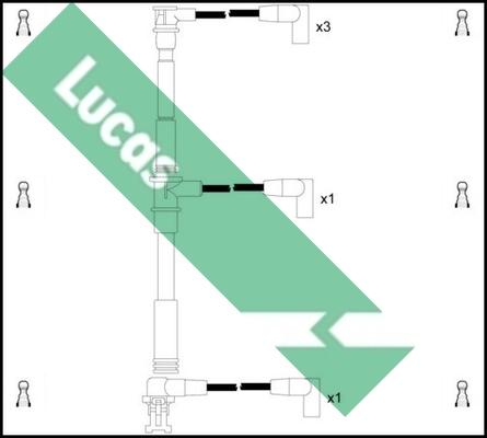 LUCAS LUC4110 - Комплект запалителеи кабели vvparts.bg