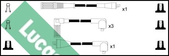 LUCAS LUC4180 - Комплект запалителеи кабели vvparts.bg