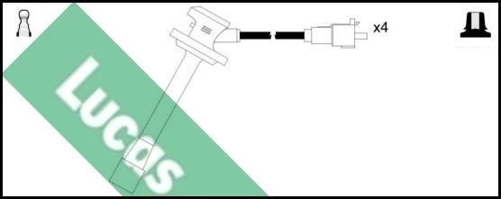 LUCAS LUC4342 - Комплект запалителеи кабели vvparts.bg
