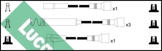 LUCAS LUC4387 - Комплект запалителеи кабели vvparts.bg