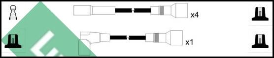 LUCAS LUC4204 - Комплект запалителеи кабели vvparts.bg