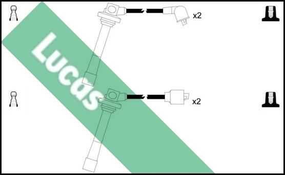 LUCAS LUC4207 - Комплект запалителеи кабели vvparts.bg