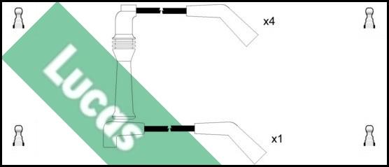 LUCAS LUC4224 - Комплект запалителеи кабели vvparts.bg
