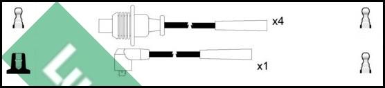 LUCAS LUC4223 - Комплект запалителеи кабели vvparts.bg