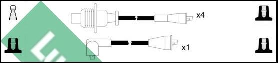 LUCAS LUC4222 - Комплект запалителеи кабели vvparts.bg