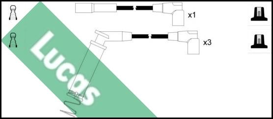 LUCAS LUC7043 - Комплект запалителеи кабели vvparts.bg