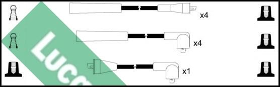 LUCAS LUC7082 - Комплект запалителеи кабели vvparts.bg