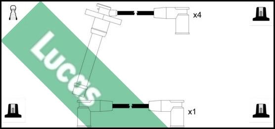 LUCAS LUC7171 - Комплект запалителеи кабели vvparts.bg