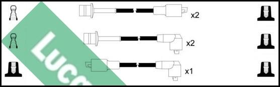 LUCAS LUC7296 - Комплект запалителеи кабели vvparts.bg