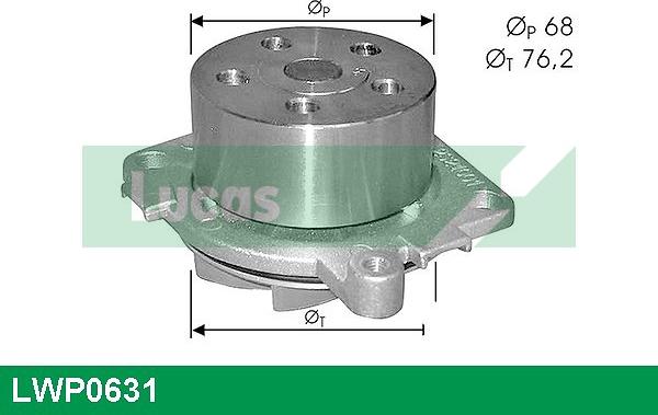 LUCAS LWP0631 - Водна помпа vvparts.bg