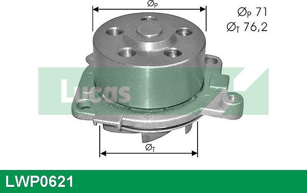 LUCAS LWP0621 - Водна помпа vvparts.bg