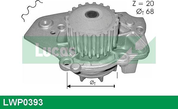 LUCAS LWP0393 - Водна помпа vvparts.bg