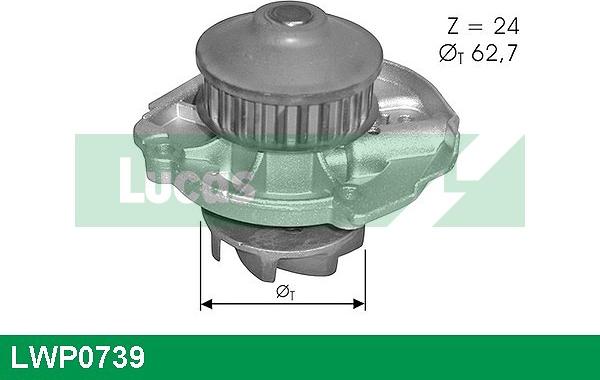 LUCAS LWP0739 - Водна помпа vvparts.bg