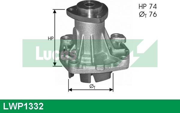 LUCAS LWP1332 - Водна помпа vvparts.bg