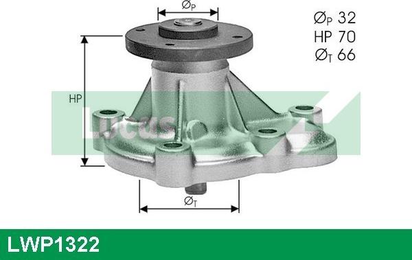 LUCAS LWP1322 - Водна помпа vvparts.bg