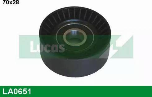 Lucas Engine Drive LA0651 - Паразитна / водеща ролка, пистов ремък vvparts.bg