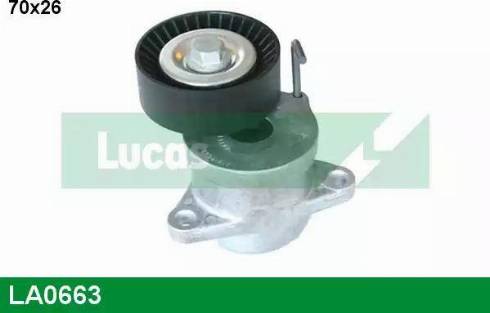 Lucas Engine Drive LA0663 - Ремъчен обтегач, пистов ремък vvparts.bg