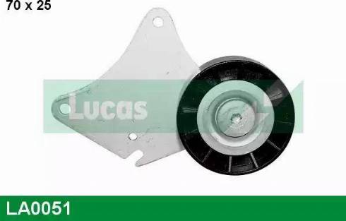 Lucas Engine Drive LA0051 - Паразитна / водеща ролка, пистов ремък vvparts.bg