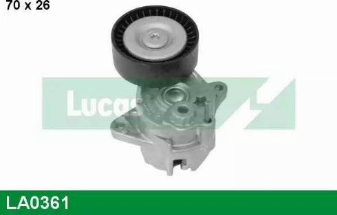 Lucas Engine Drive LA0361 - Ремъчен обтегач, пистов ремък vvparts.bg