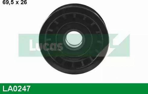 Lucas Engine Drive LA0247 - Паразитна / водеща ролка, пистов ремък vvparts.bg