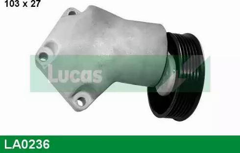 Lucas Engine Drive LA0236 - Ремъчен обтегач, пистов ремък vvparts.bg