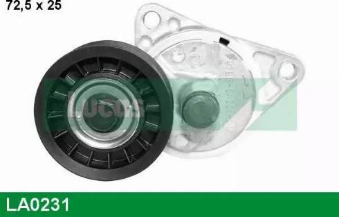 Lucas Engine Drive LA0231 - Ремъчен обтегач, пистов ремък vvparts.bg