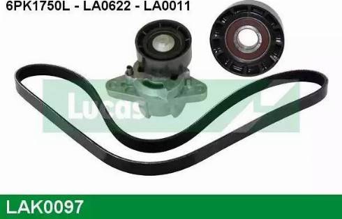 Lucas Engine Drive LAK0097 - Комплект пистов ремък vvparts.bg