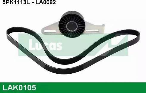 Lucas Engine Drive LAK0105 - Комплект пистов ремък vvparts.bg