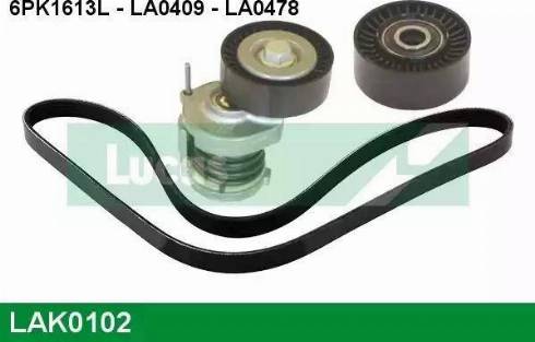 Lucas Engine Drive LAK0102 - Комплект пистов ремък vvparts.bg