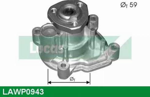 Lucas Engine Drive LAWP0943 - Водна помпа vvparts.bg