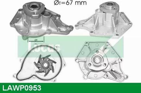 Lucas Engine Drive LAWP0953 - Водна помпа vvparts.bg