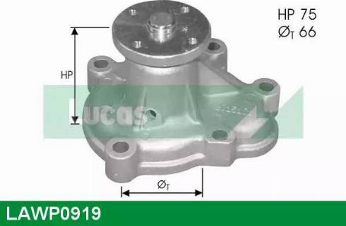 Lucas Engine Drive LAWP0919 - Водна помпа vvparts.bg