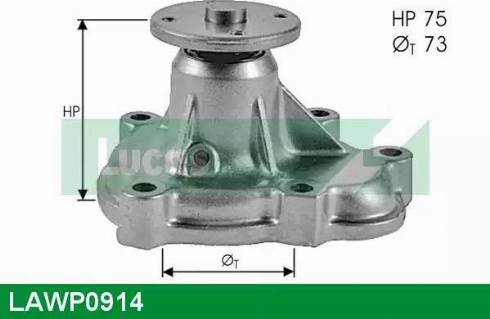 Lucas Engine Drive LAWP0914 - Водна помпа vvparts.bg